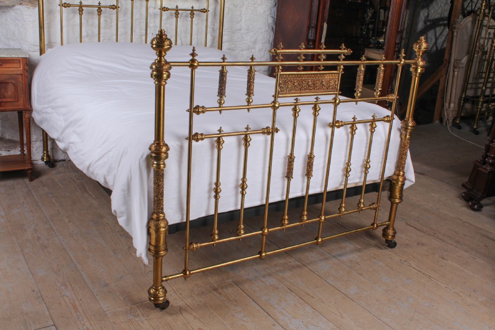 Spectacular Victorian king size brass bed  View IX