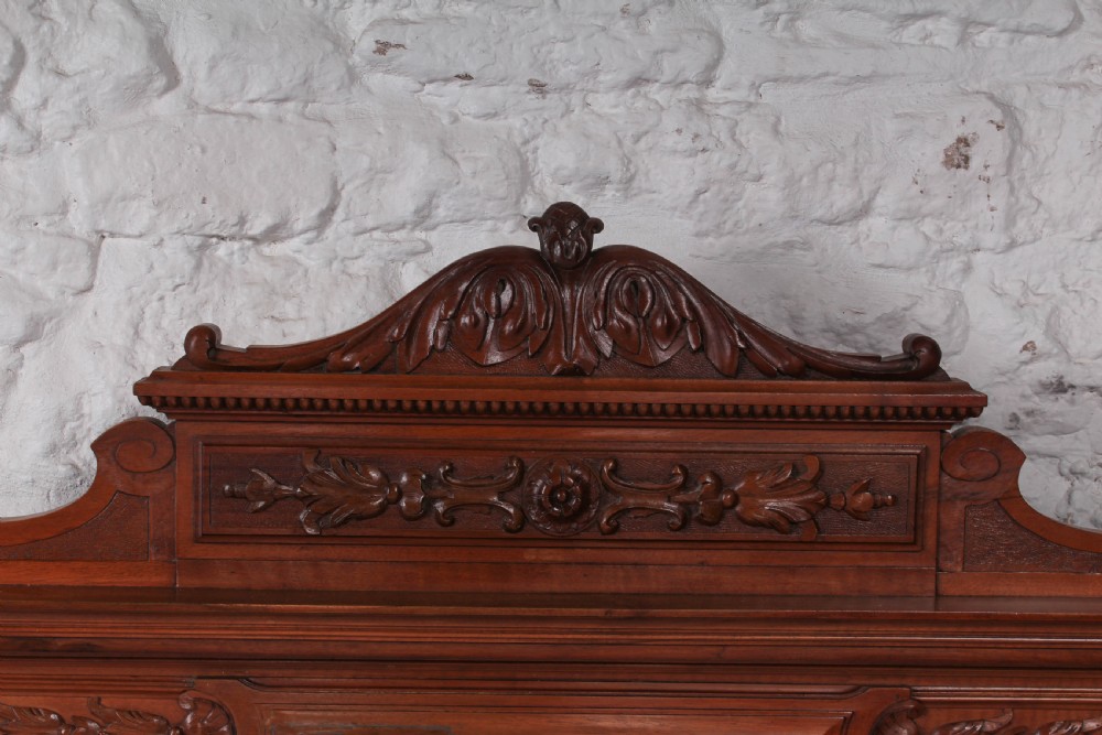 Attractive Empire style   French solid walnut double bed View X