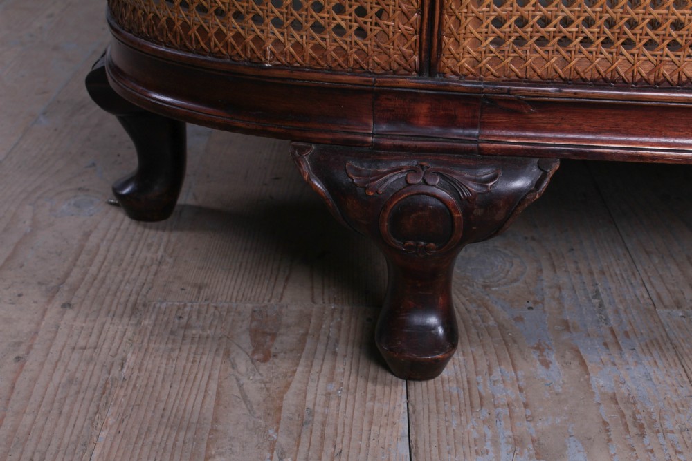 Striking Bergere caned corbeille king size bed View V