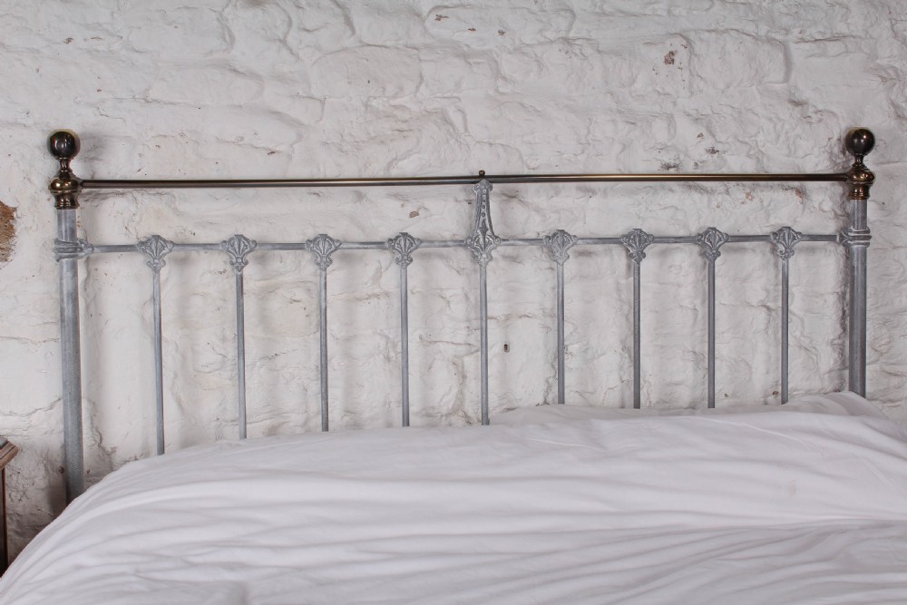 Pretty French king size bed with rings and spindles View VI
