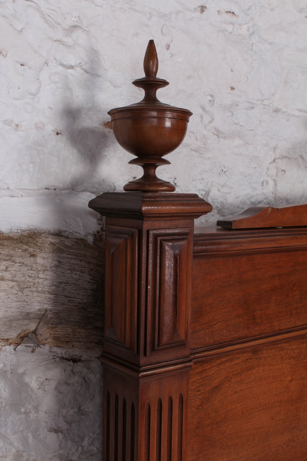 Very nice solid walnut French king size bed  View VII