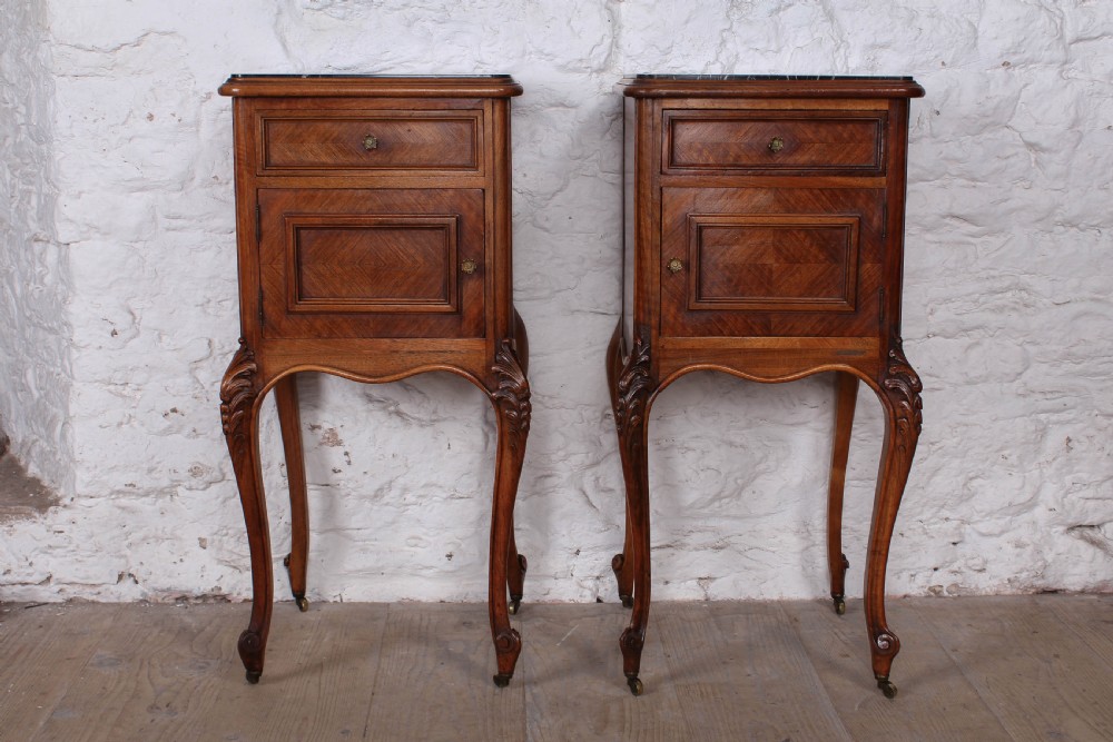 Very nice pair of Louis X style bedsides View II