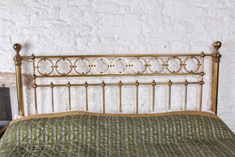 Very handsome all brass Victorian super king size bed View IV