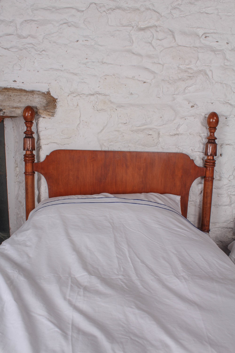 Lovely rare pair of single Colonial style beds View VI