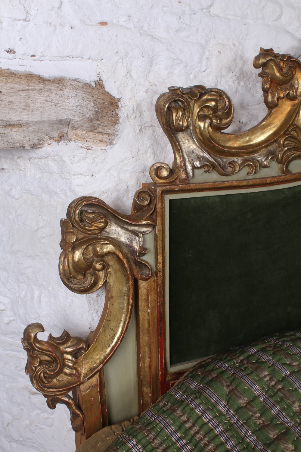 Elaborate Rococo style Italian super king size bed View III