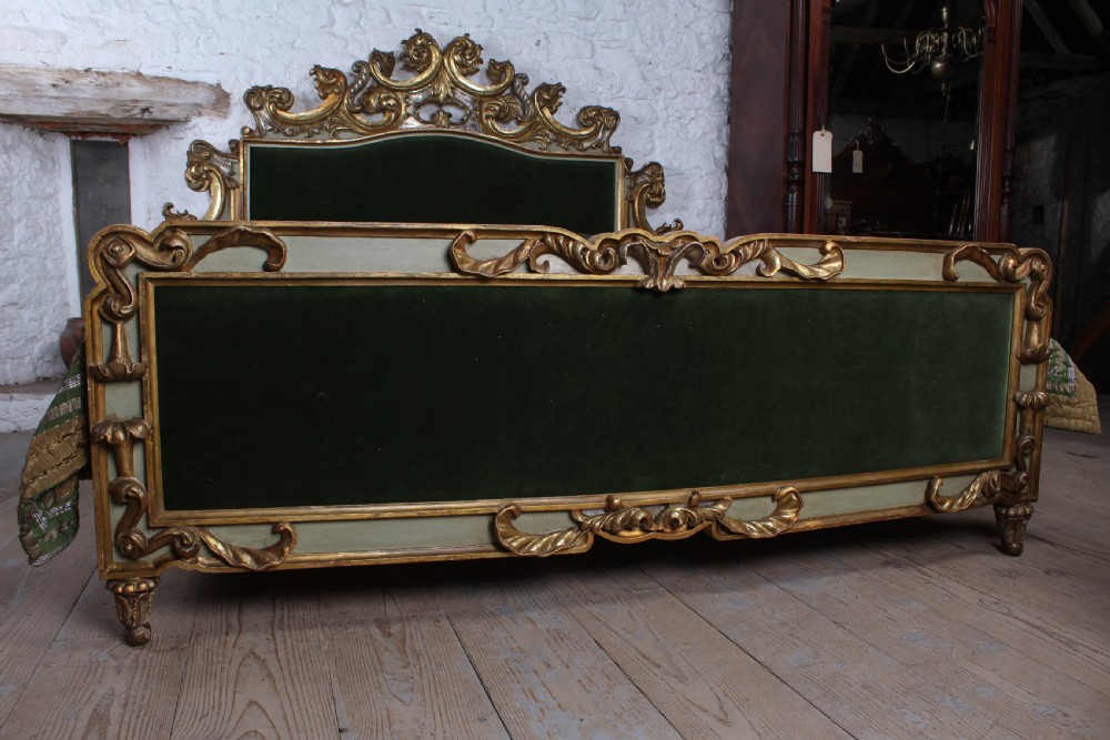 Elaborate Rococo style Italian super king size bed View VI