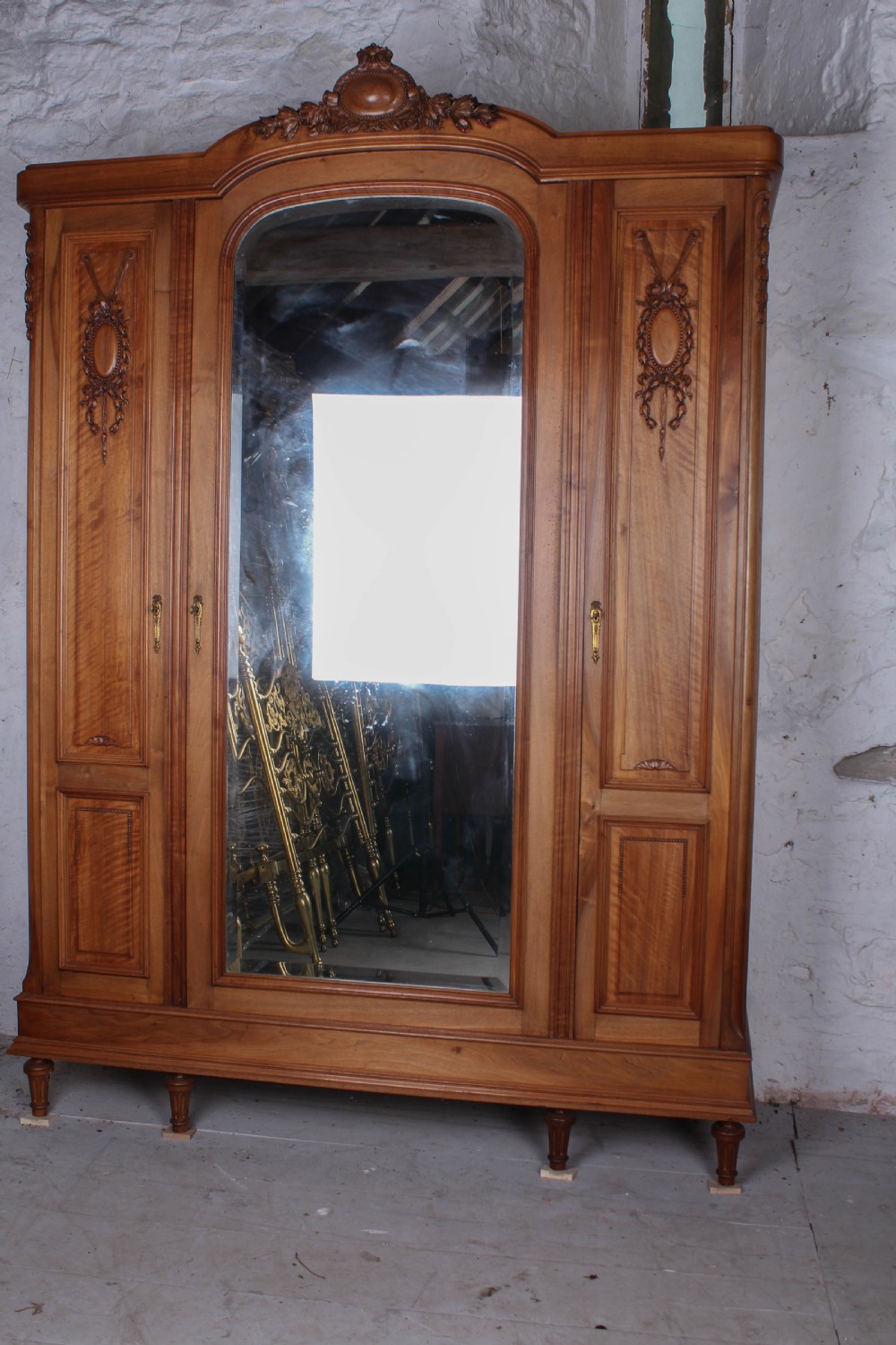 Very nice single door cherry armoire