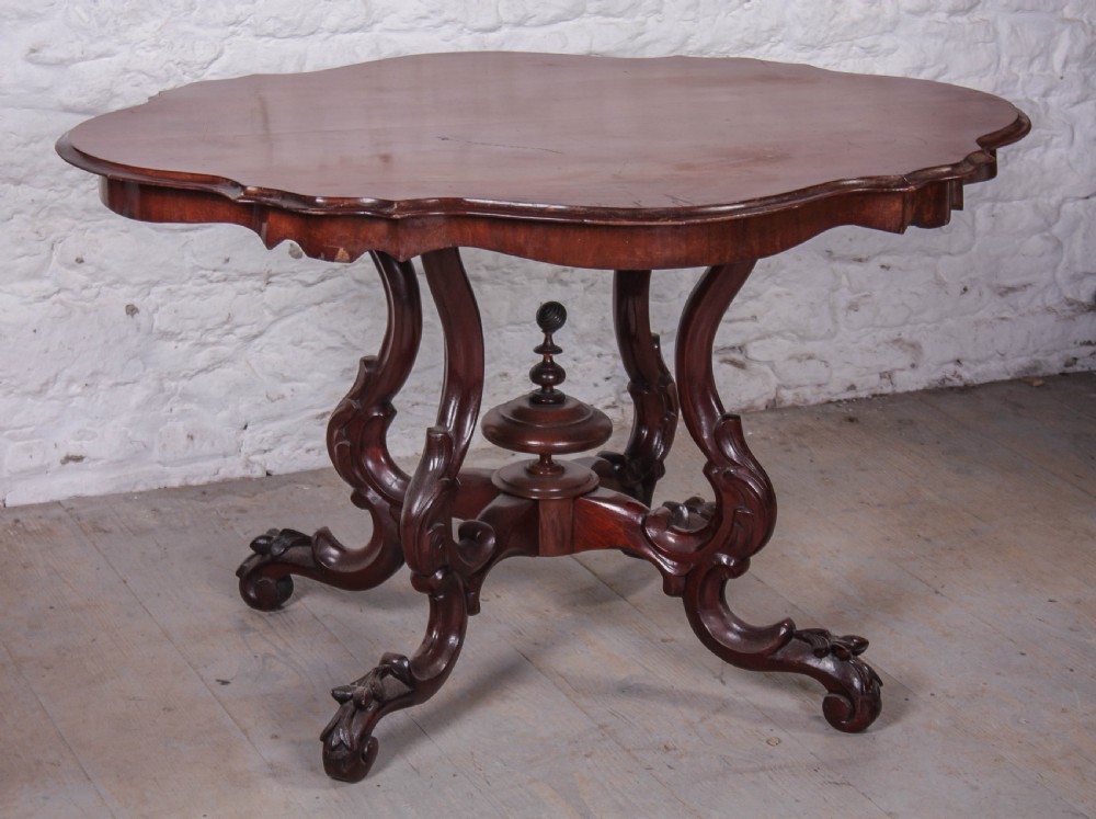 Decorative French walnut centre table