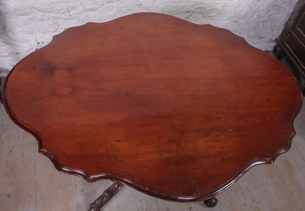 Decorative French walnut centre table View II