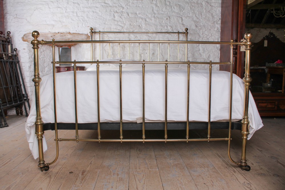 Beautiful elegant Victorian  king size all brass bed View II