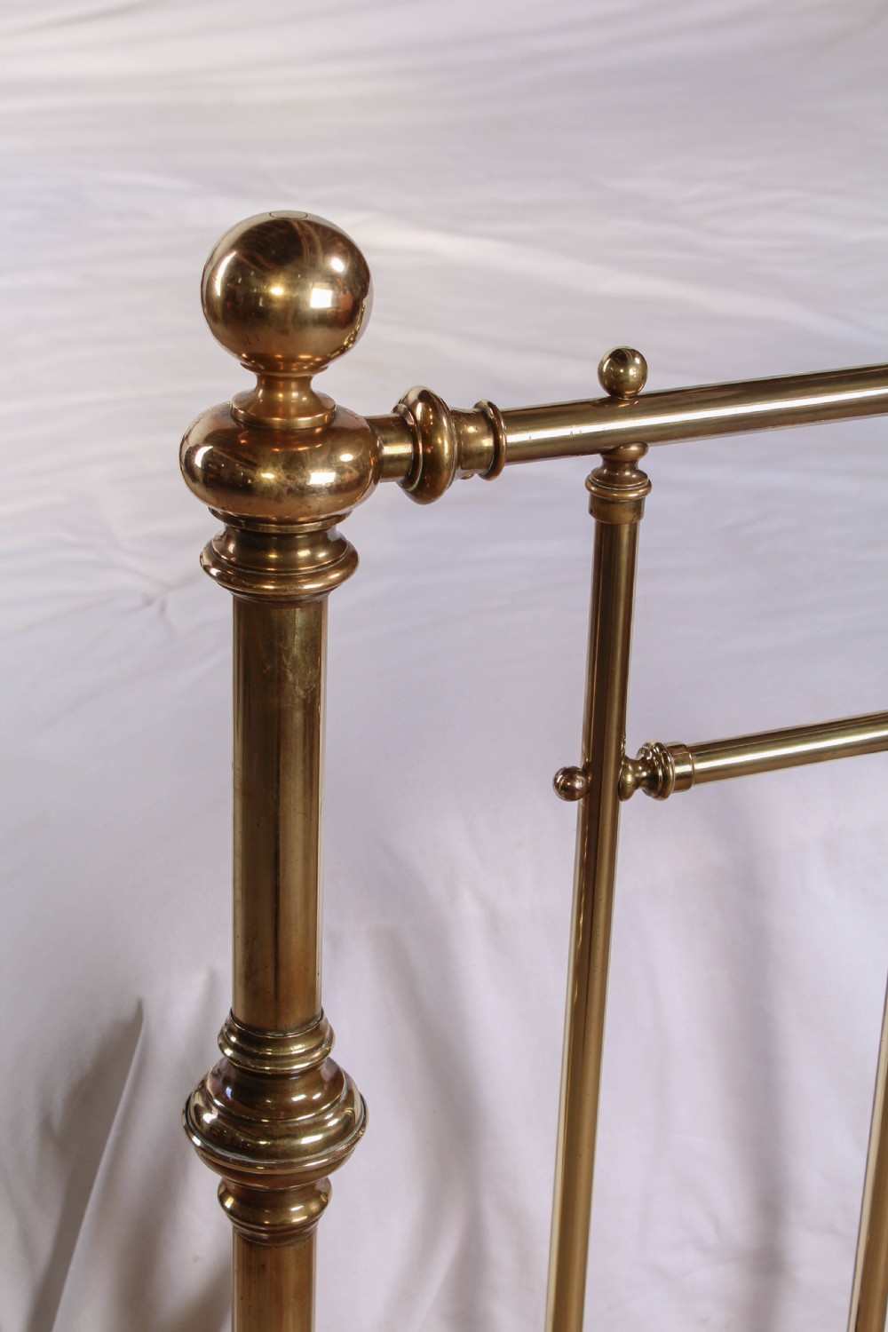 Beautiful elegant Victorian  king size all brass bed View III