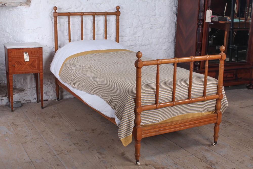 Lovely French faux bamboo single bed