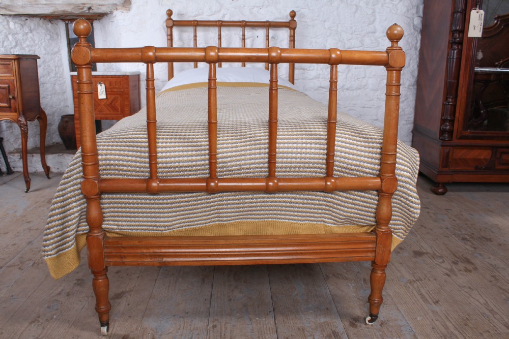 Lovely French faux bamboo single bed View IV