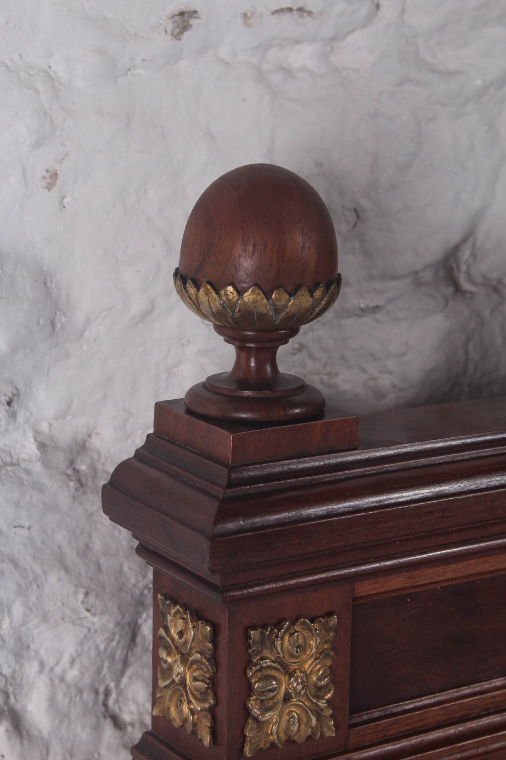 Beautiful French plum mahogany king size bed  View XI