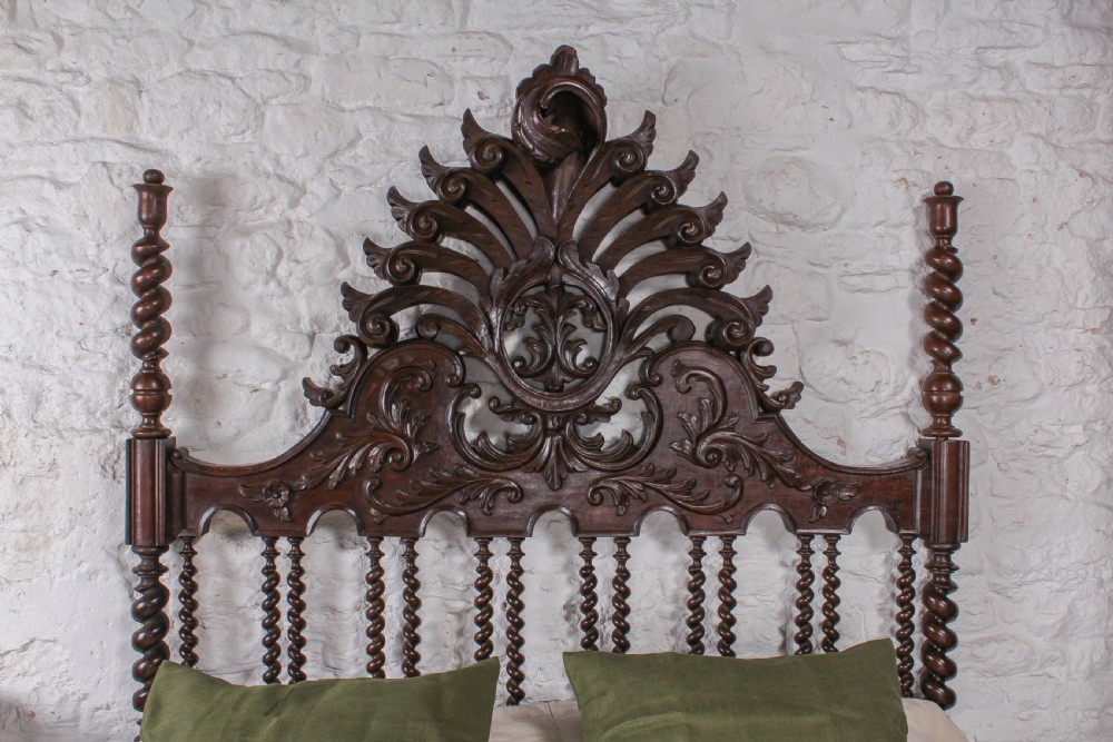 Colonial style solid mahogany no end double bed View V