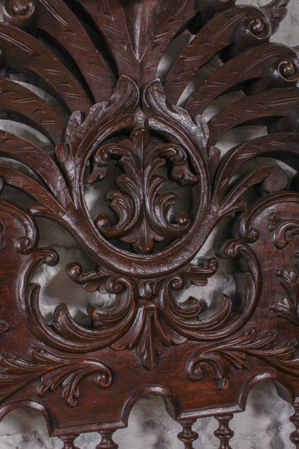 Colonial style solid mahogany no end double bed View VI