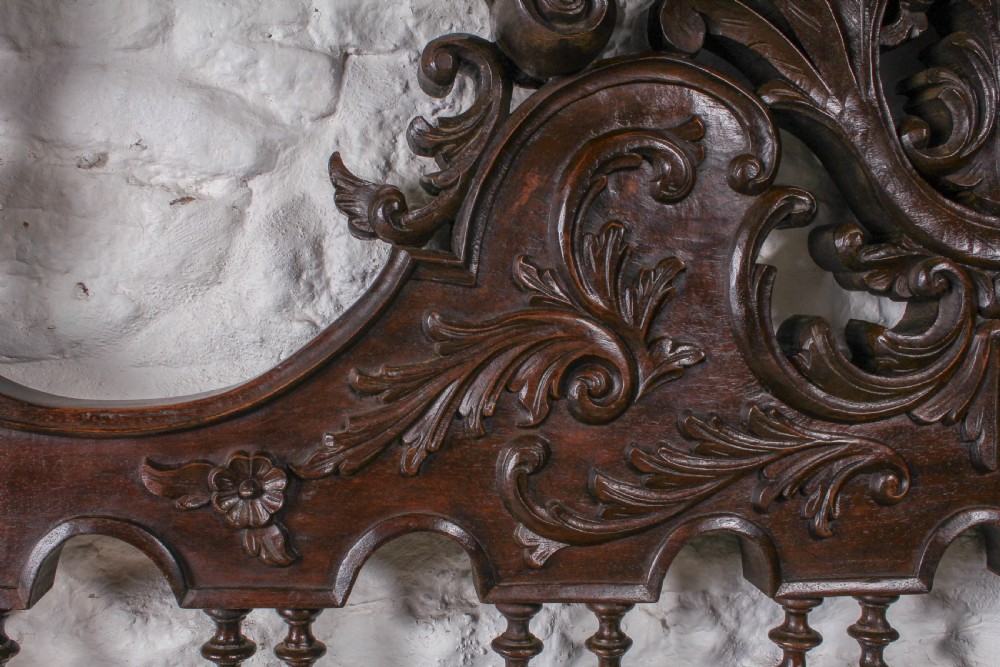 Colonial style solid mahogany no end double bed View VII