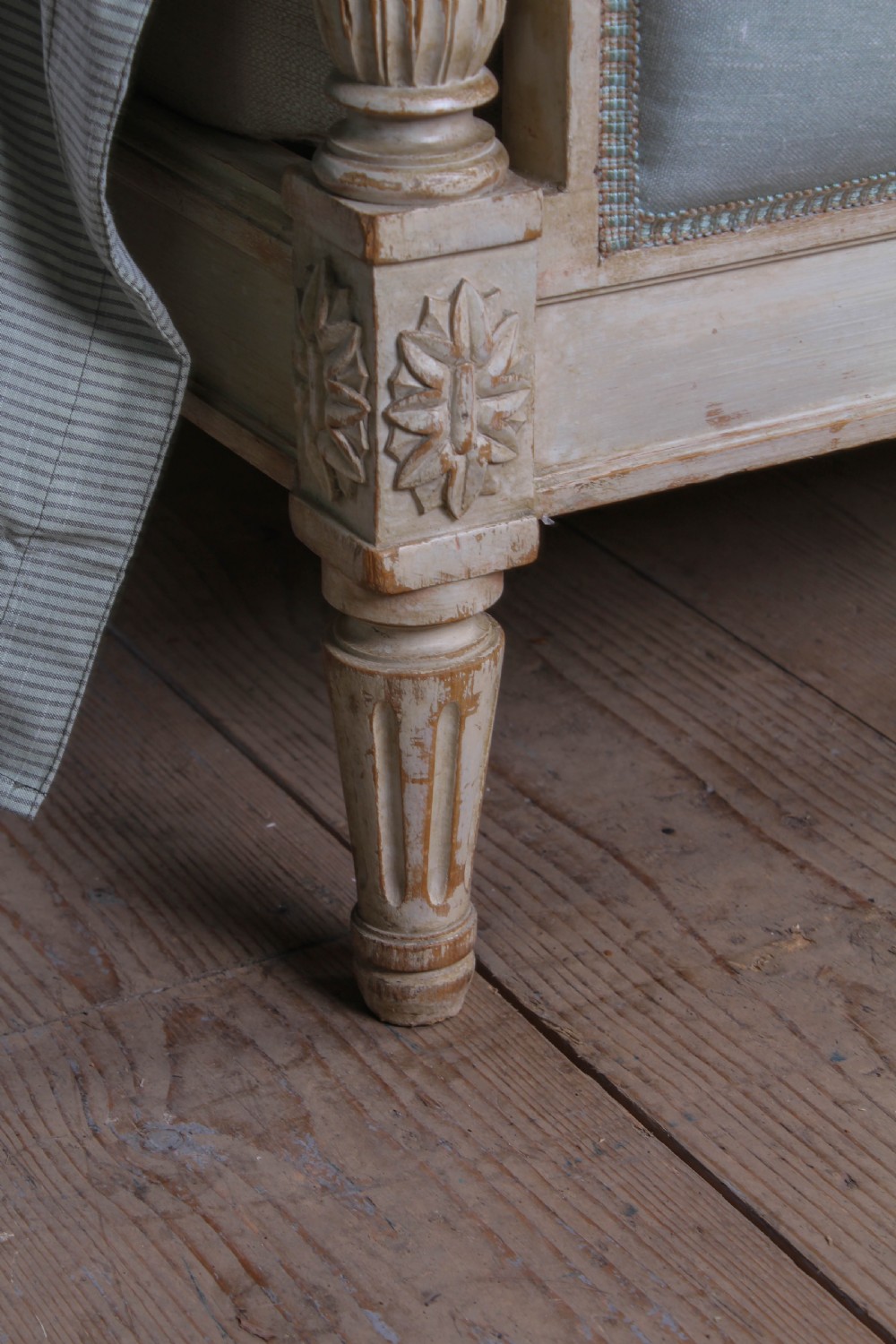 Newly upholstered French Empire style king size bed  View VI