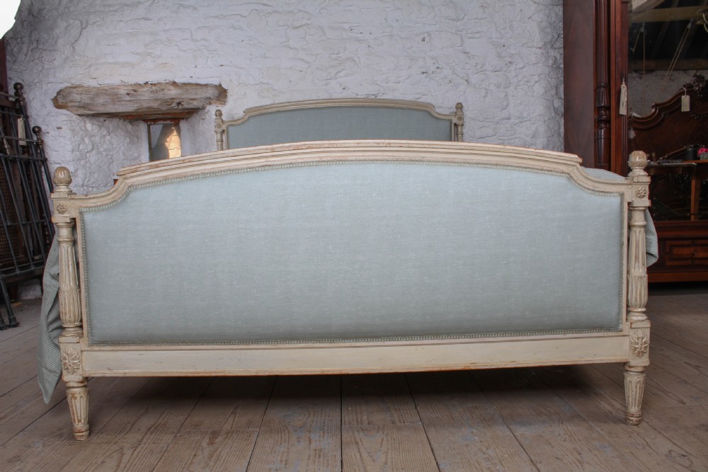 Newly upholstered French Empire style king size bed  View VII