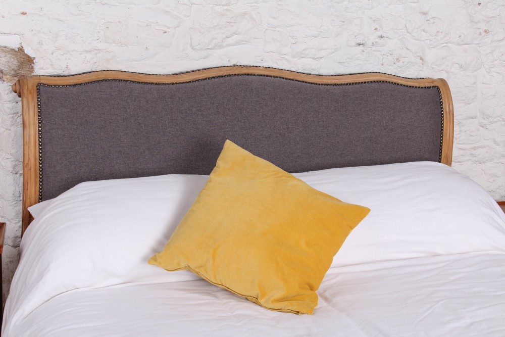 Beautifully shaped king size French  upholstered bed View VI