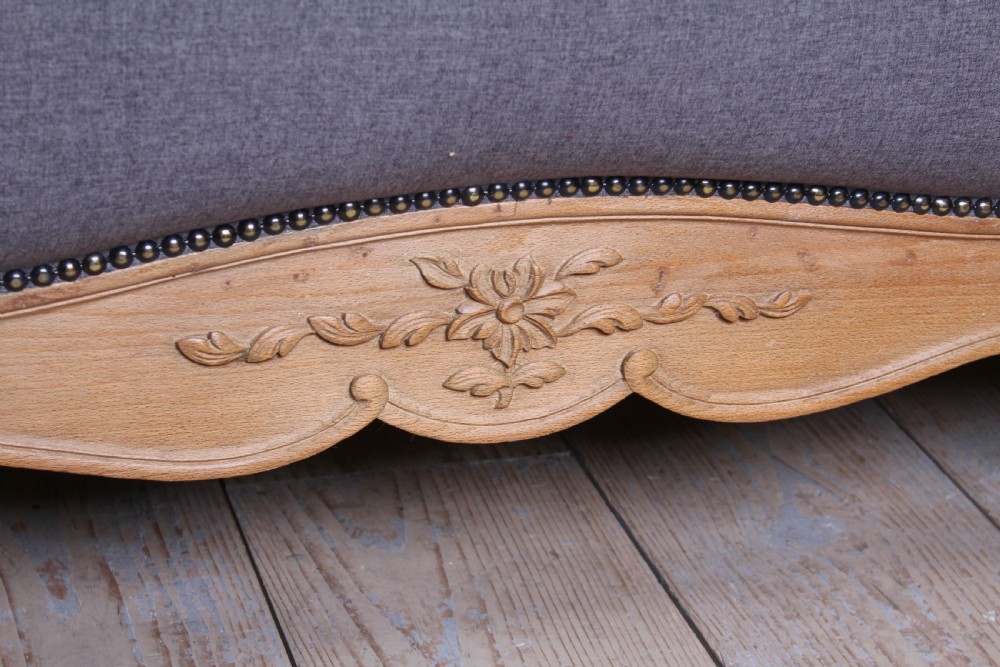 Beautifully shaped king size French  upholstered bed View IX