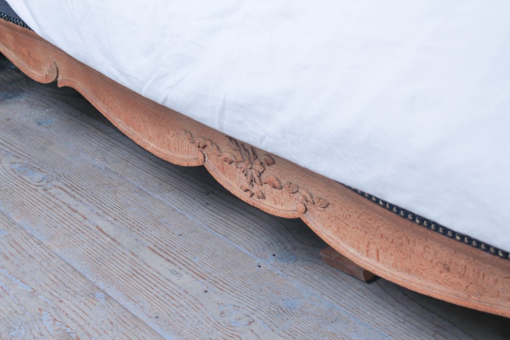 Beautifully shaped king size French  upholstered bed View XII