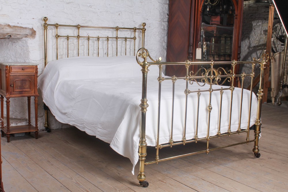 Handsome  Winfield all brass king size bed
