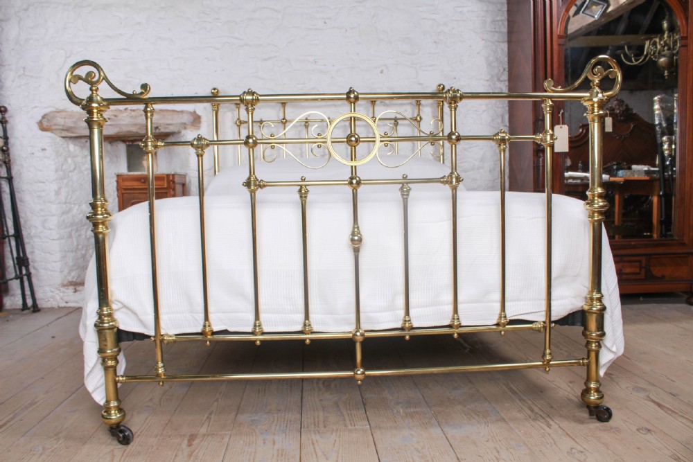 Handsome  Winfield all brass king size bed View III
