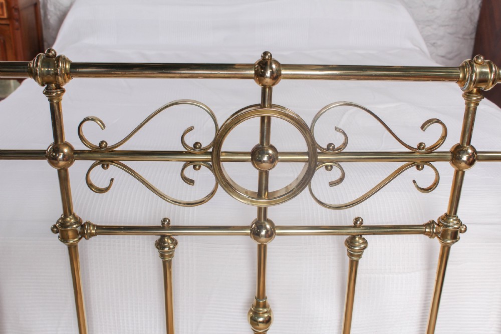 Handsome  Winfield all brass king size bed View IV