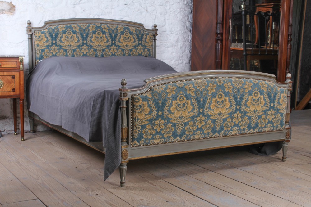 All original French king size upholstered with gilded details
