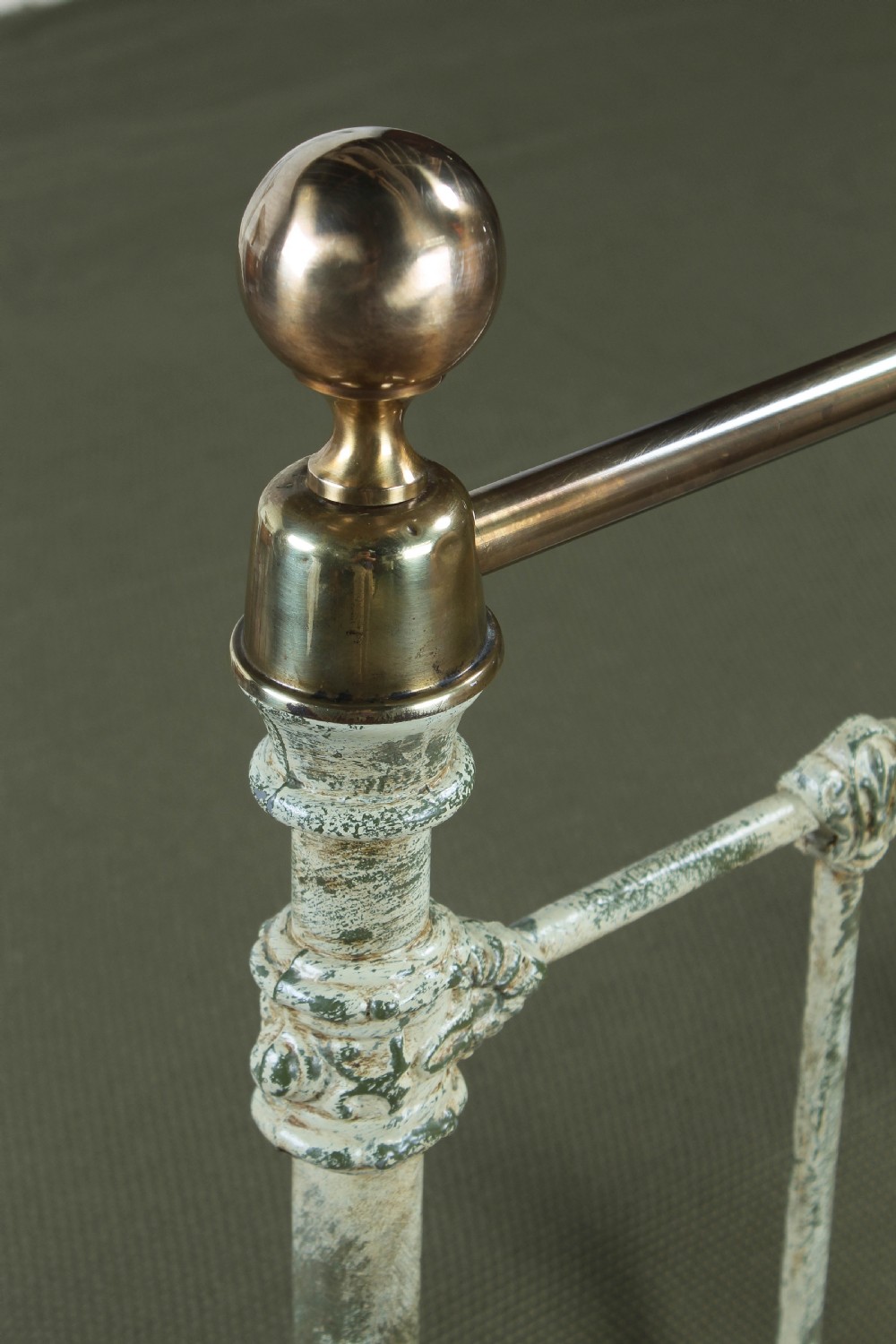 Classic Victorian brass and iron double bed View II