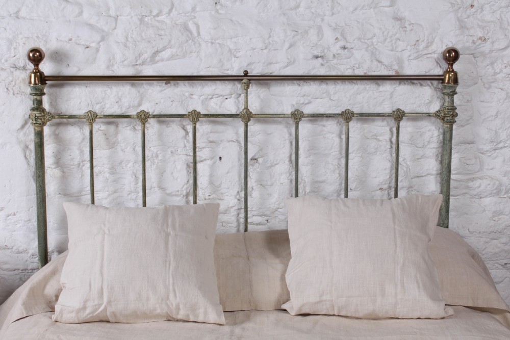 Classic Victorian brass and iron double bed View IV