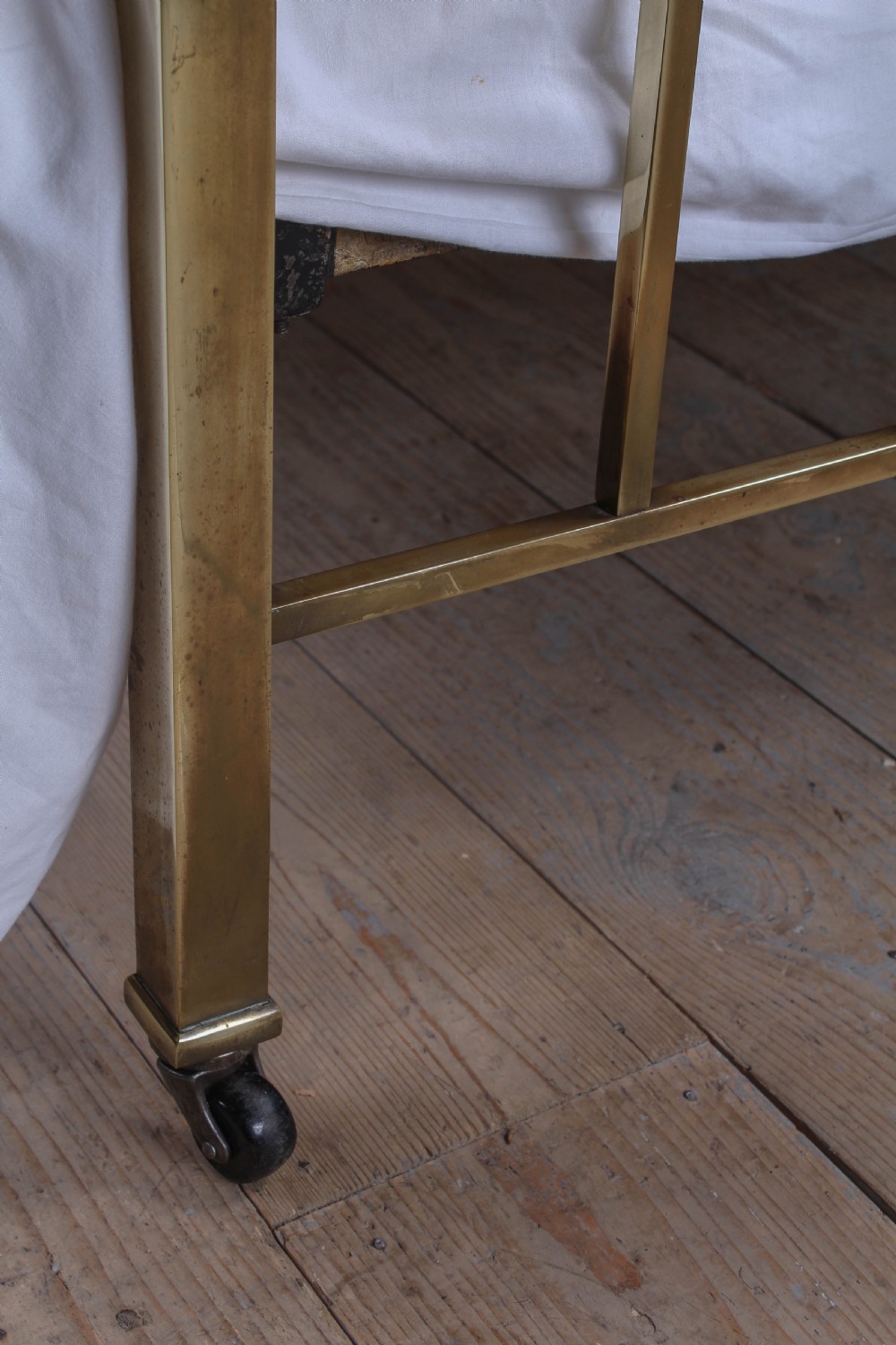 Attractive Edwardian all brass double bed View IV