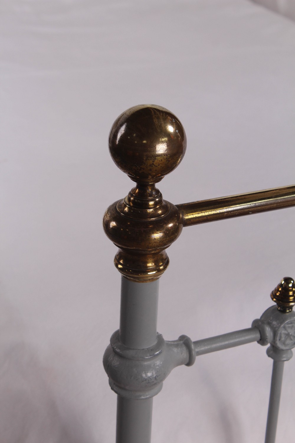 Gorgeous pair of French classic brass and iron singles View III