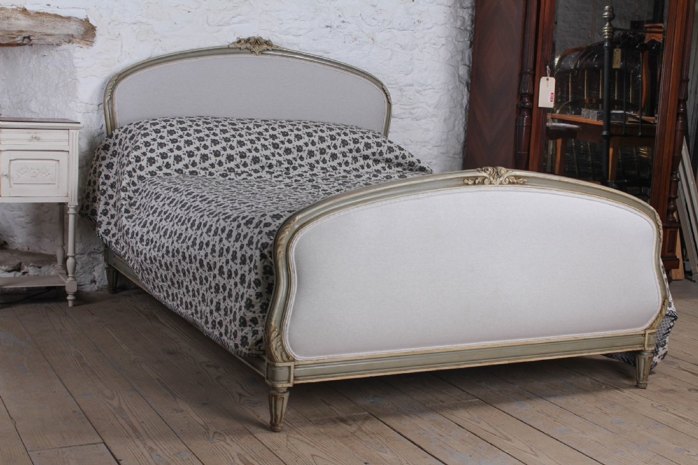 Absolutely lovely French king size newly upholstered bed