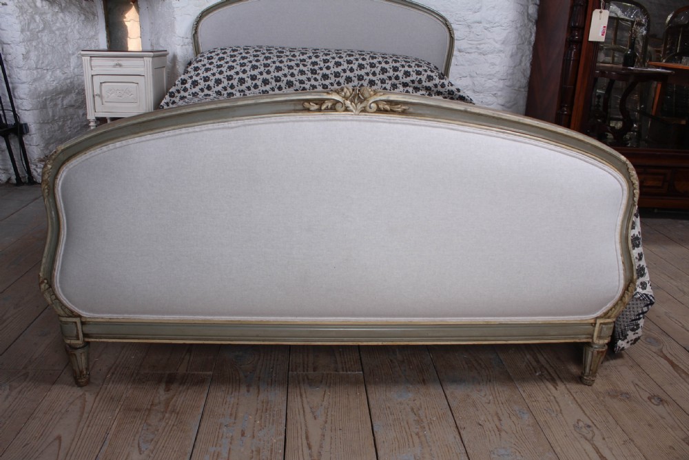 Absolutely lovely French king size newly upholstered bed View V