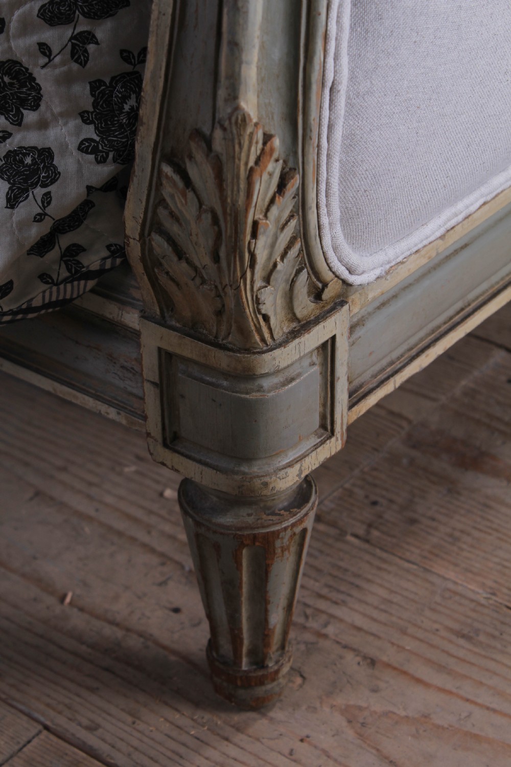 Absolutely lovely French king size newly upholstered bed View VIII