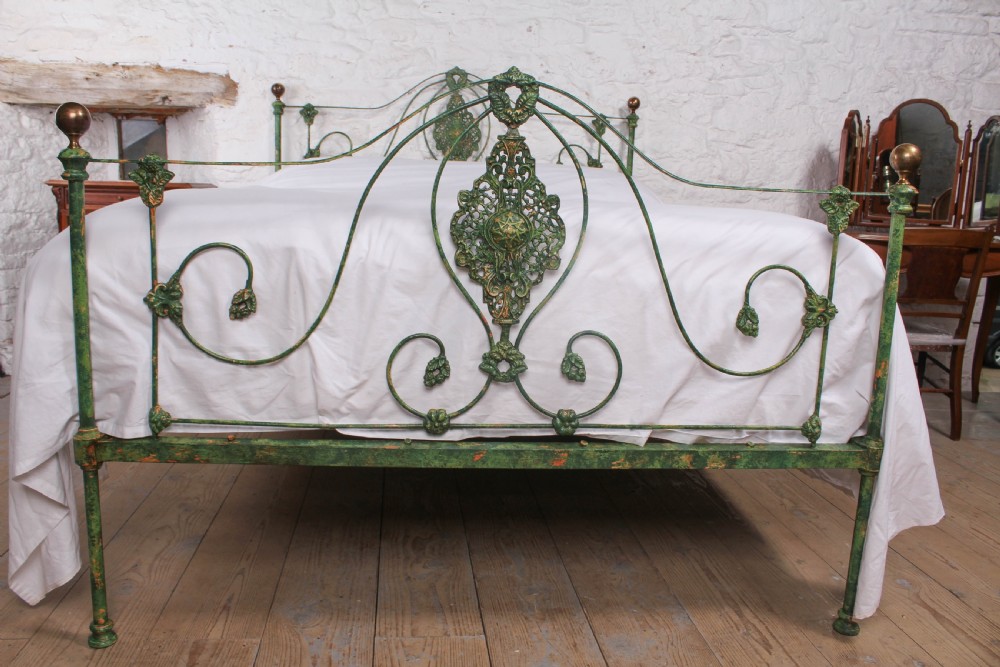 Very lovely early Victorian king size bedstead View V