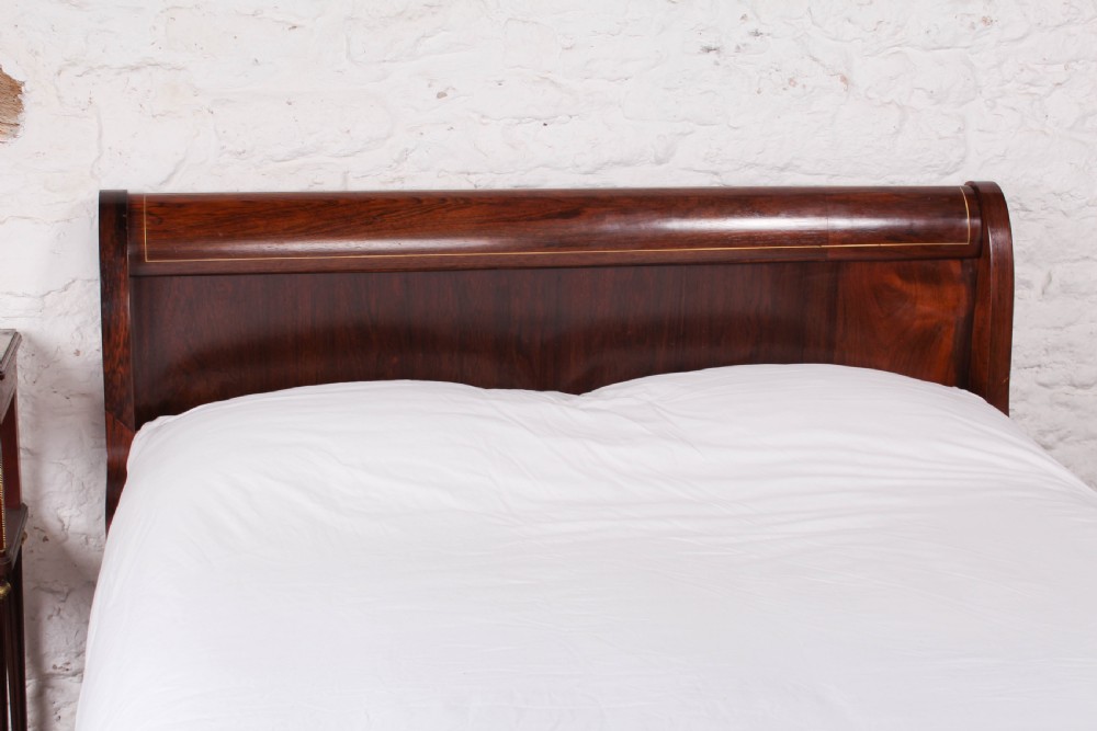 Beautiful mahogany king size Lit Bateau bed View VI
