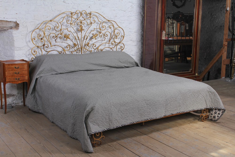 Beautiful Italian forged iron 6Ft super king  size bedstead