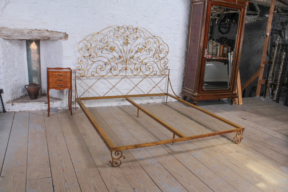 Beautiful Italian forged iron 6Ft super king  size bedstead View IX