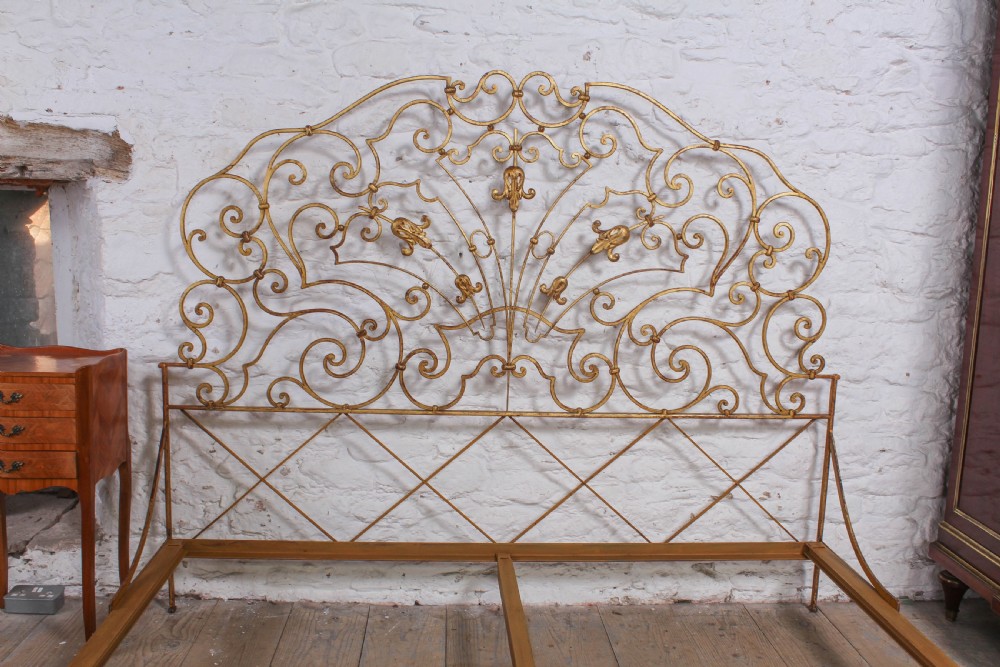 Beautiful Italian forged iron 6Ft super king  size bedstead View X