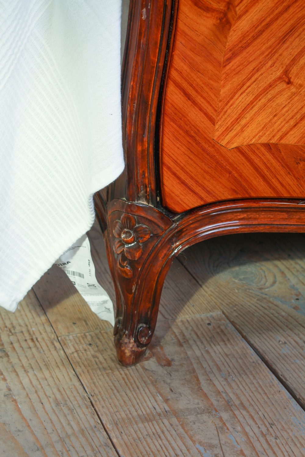 Very individual marquetry detail Italian king size bed View V