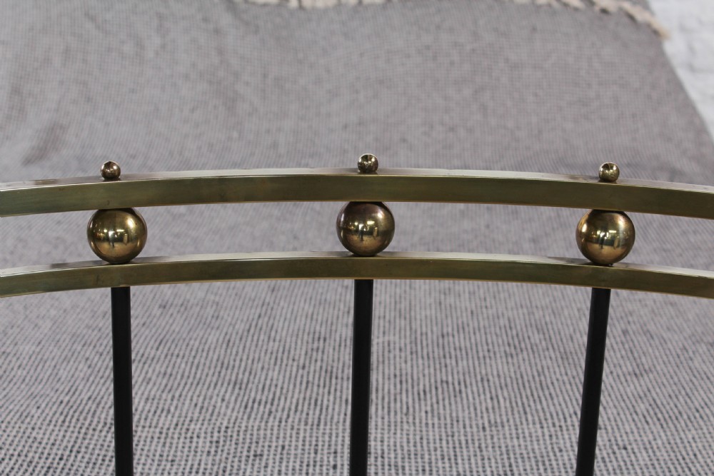Very Individual Edwardian brass and iron double bed View II