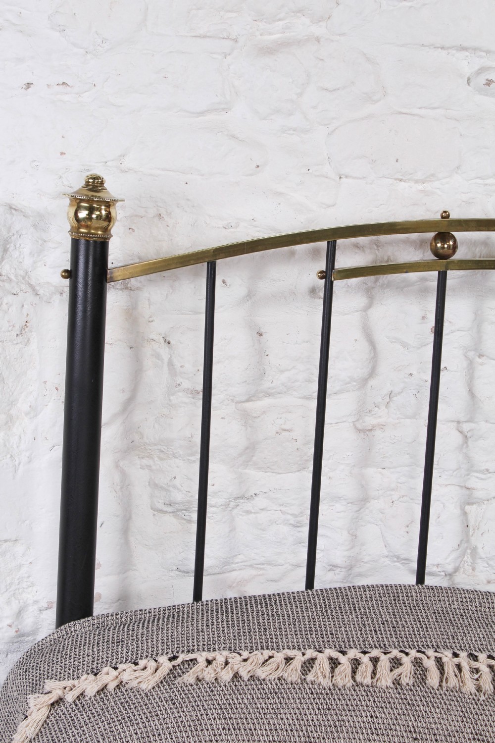 Very Individual Edwardian brass and iron double bed View VI