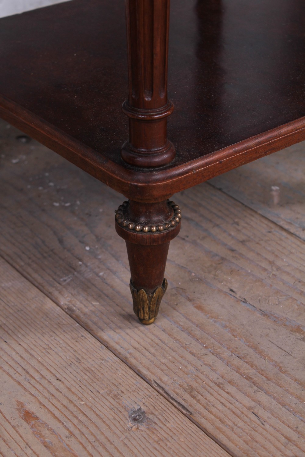 Handsome pair of French mahogany bedsides View VI