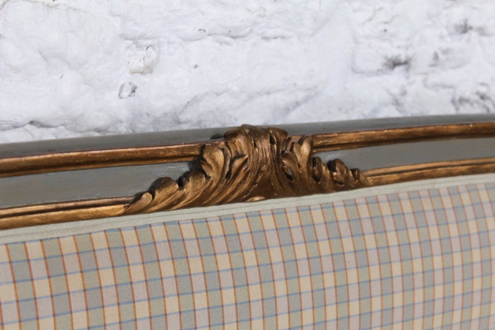 Lovely gilded French upholstered king size bed View VII