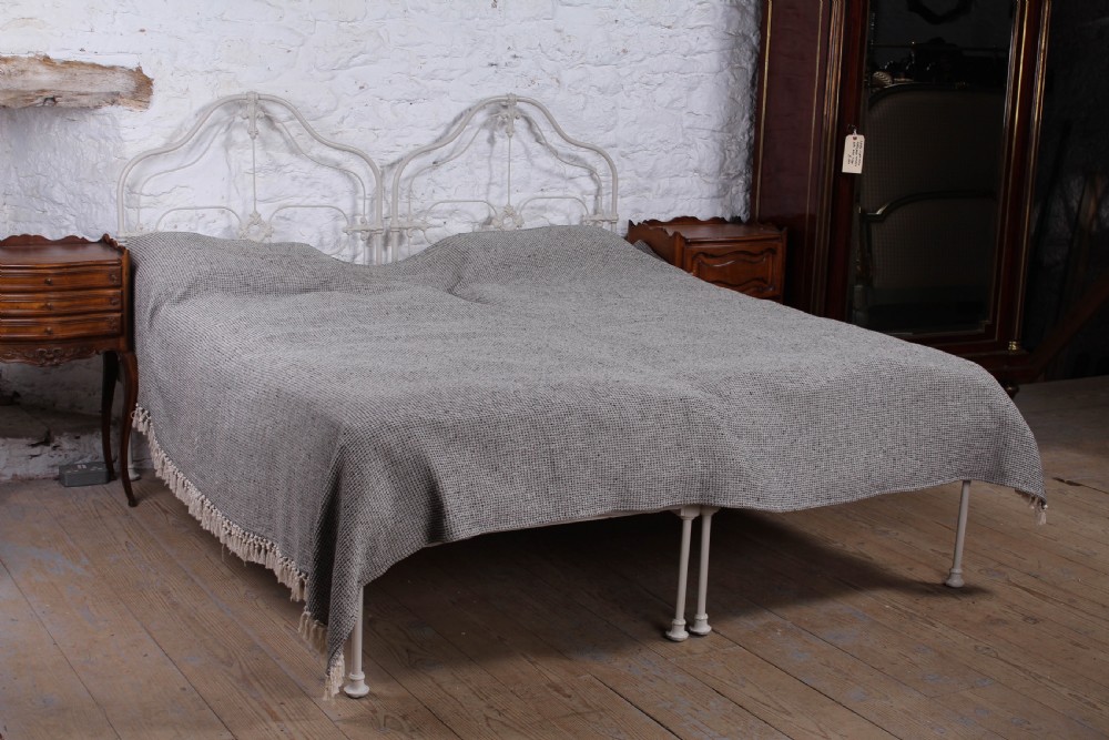 Pretty pair of single Victorian iron no end beds (can be joined0 View II