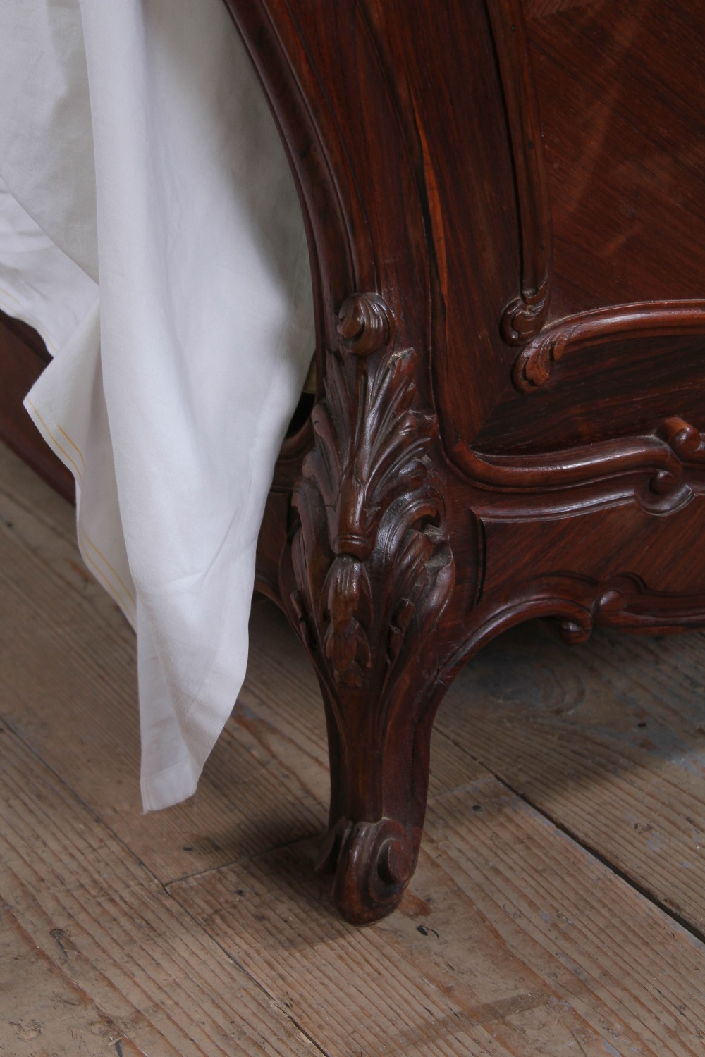 Handsome king size Louis XV style bed View V