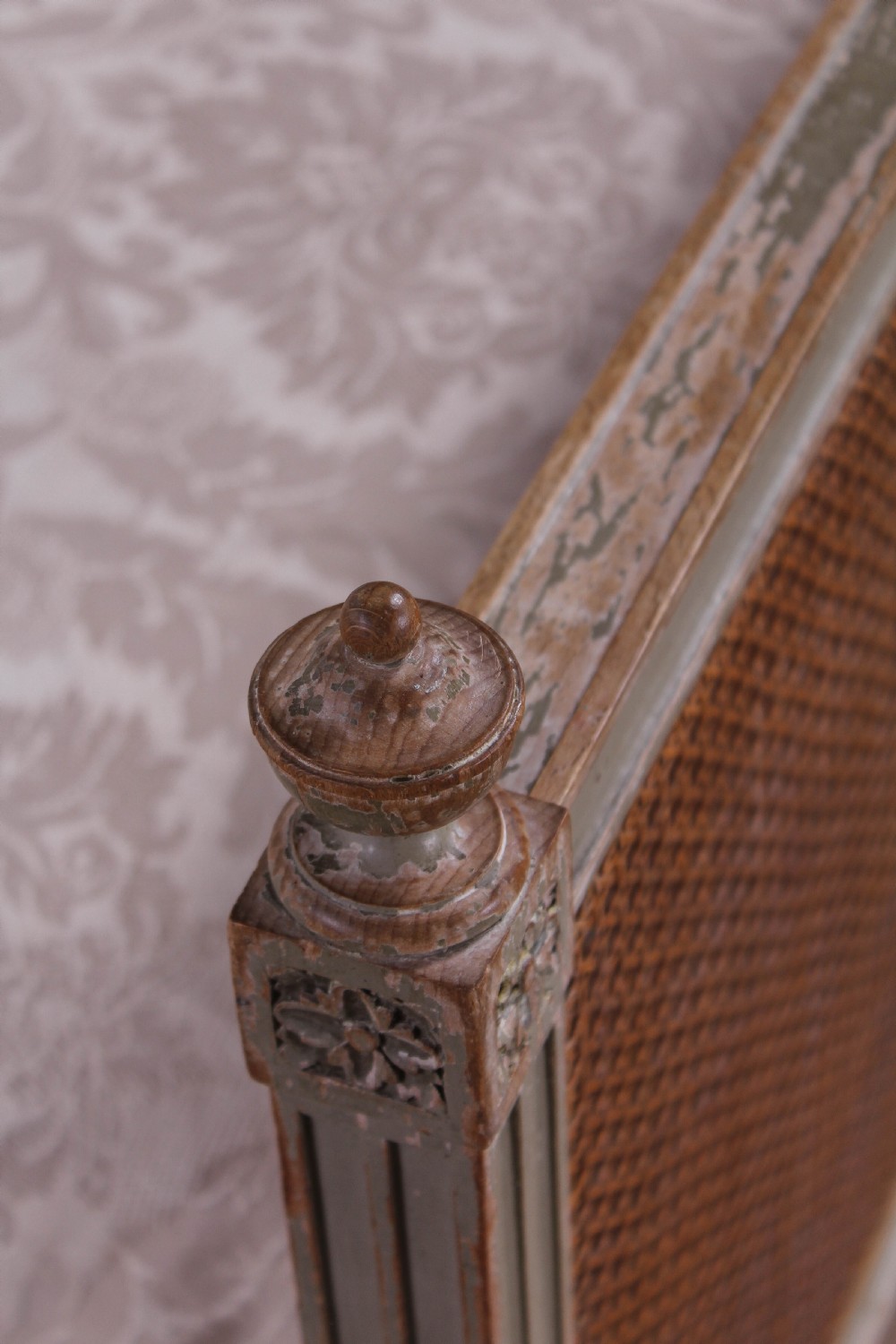 Very nice French single caned bed View VII